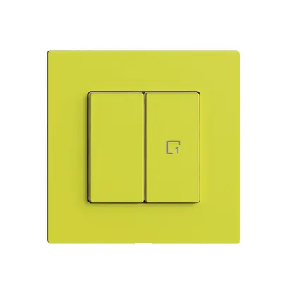 Interruttore 1K/2T scena Edue Wiser lemon 