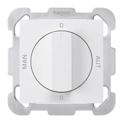 Interruttore rotativo INC 0-Man-0-Aut. bianco kallysto 2/1L con manopola 