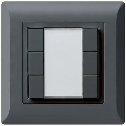 Poussoir multifonction ENC kallysto.line KNX RF 6× anthracite 