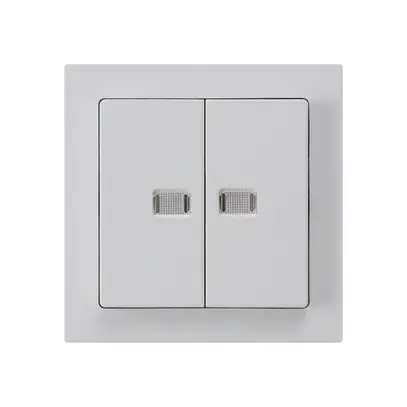 Frontset kallysto hellgrau mit 2 Linsen 60×60mm 