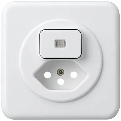 Kit frontal ENC basico 86×86mm blanc avec lentille pour combinaison grd.I S3/T13 