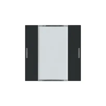 Frontset Hager kallysto LED 2×KNX systemlink/easylink schwarz 