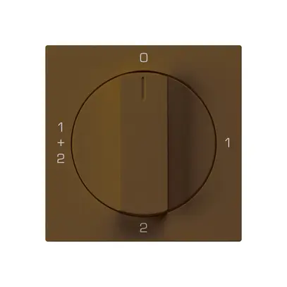 Inserto per interruttore rotativo kallysto 1/1L marrone con manopola 