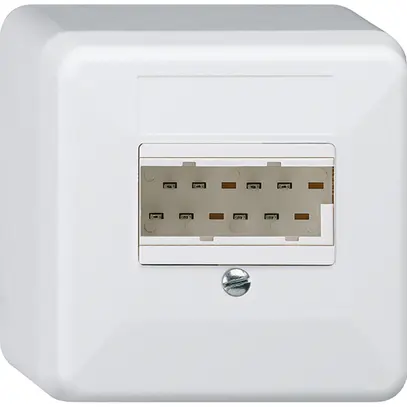 Scatola di raccordo AP basico 2×TT83 bianco 62×62×36mm 