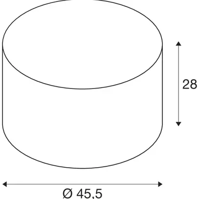Abat-jour SLV FENDA, Ø455×280mm blanc 