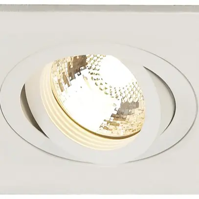 Downlight INC SLV NEW TRIA XL, GU10 50W carré IP20 blanc mat 
