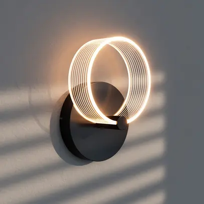 Applique LED LEDVANCE Decor Circle 8W 370lm 830 160×95×225mm nero 