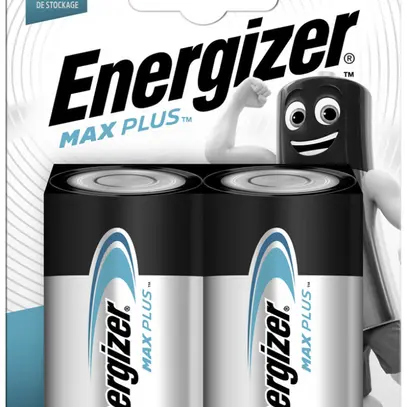 Pile alcaline Energizer Max Plus D LR20 1.5V blister à 2 pièces 
