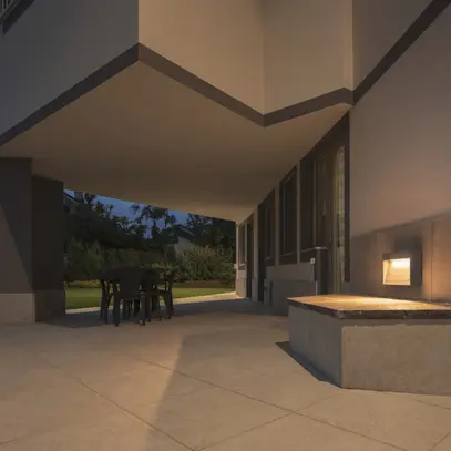 Applique LED SLV CONCRETO L 12W 570lm 830 IP65 375×250mm gris 