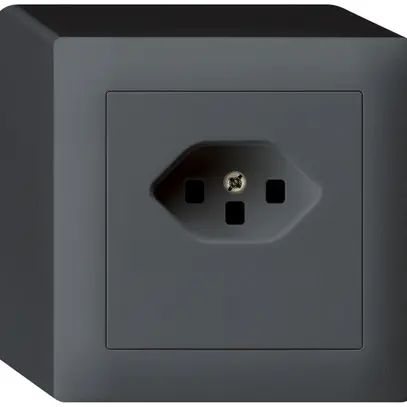 Prise AP kallysto T23 anthracite bornes à vis 