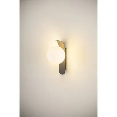 Applique SLV SUN G9 1×40W Ø120×255×40mm rond noir 