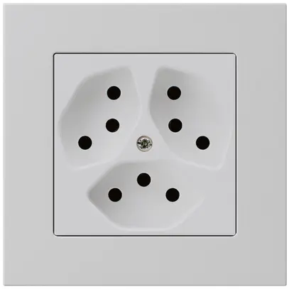 Presa INC kallysto.pro 3×T13 grigio chiaro con protezione bambini 
