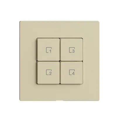 Pulsante scena 4 scene/4T Edue Wiser vanille 