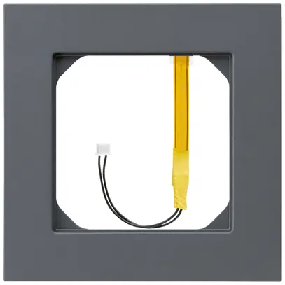 Telaio di copertura kallysto.pro 1×1 antracite per illuminazione rosso 