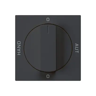 Kit frontal pour interrupteur rotatif S2 60×60 kallysto 0-Man-0-Aut. noir 