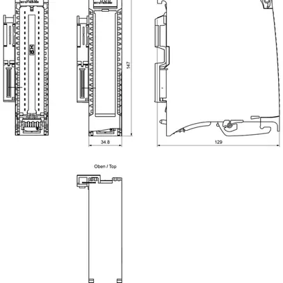 Module d'entrée API Siemens SIMATIC S7-1500 DI 32×24VDC HF 