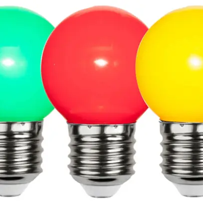 Lichterkette M. Schönenberger 230V 8W 8×LED E27 mehrfarbig 6m IP44 T13 IP55 