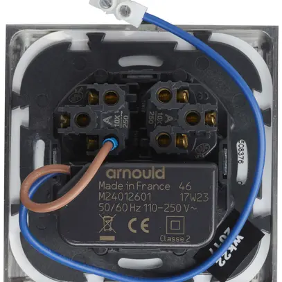 Lampe de lecture LED ENC Arnould 1W 3000K bras orientable+inter.3+3 acier brossé 