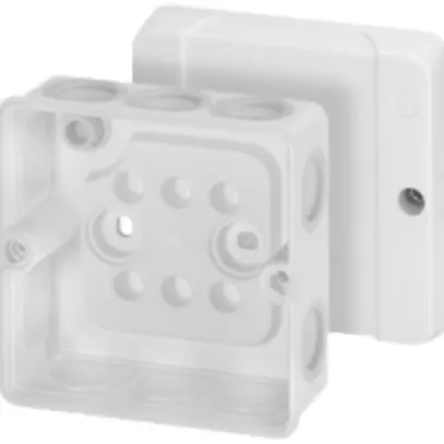 Scatola di derivazione AP Hensel DE9321 88×88mm bianco 