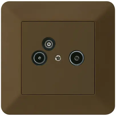 Prise pour antenne ENC R/TV/données kallysto.trend 2GHz 4dB brun 