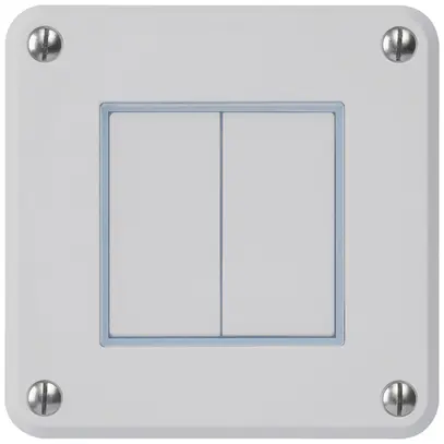 Interruttore INC robusto IP55 schema 3/contatto a pulsante grigio 