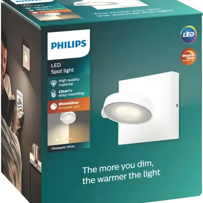 Plafoniera LED myLiving Clockwork, 4.5W 230V 2700K 110×90×110mm IP20 bianco 