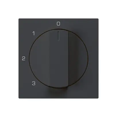 Kit di copertura kallysto interruttore rotativo 0123 nero 