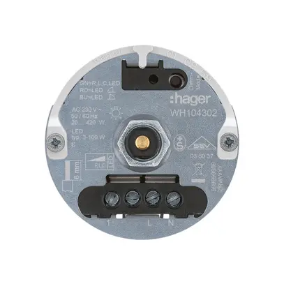 Inserto per variatore rotativo universale Hager 20…400W/VA 