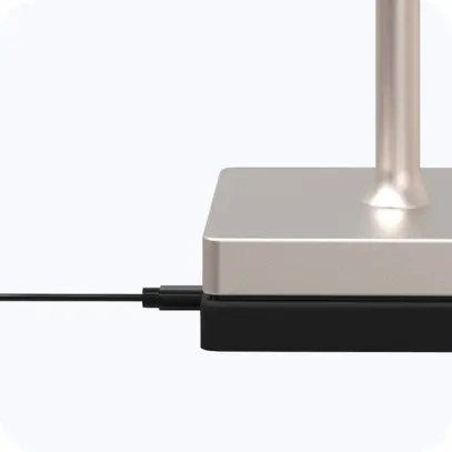 Lampe de table à accu X2 by xoxo, 3W, 3000K, champagne 