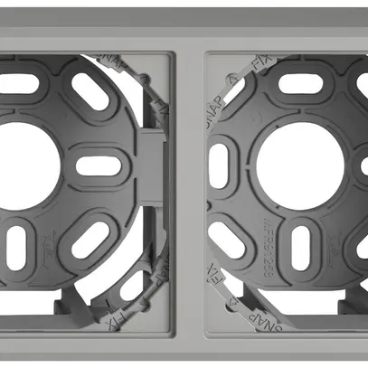 En-tête AP EDIZIO.liv SNAPFIX® 1×2 pour combinaisons au choix gris clair 