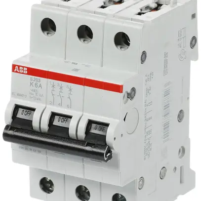 Disjoncteur ABB S203-K6 6A 6kA 