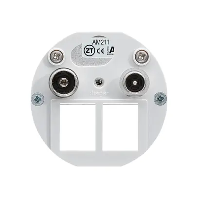 Inserto per presa multimedia Hager R/TV montaggio E 11dB 2GHz 