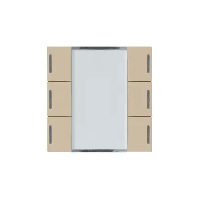 Kit frontale Hager kallysto 6×KNX LED systemlink/easylink beige 