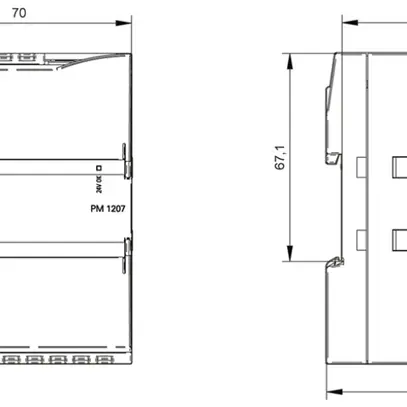Alimentation Siemens SIMATIC S7-1200, IN:120/230VAC, OUT:24VDC/2.5A 