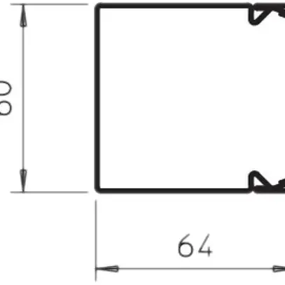 Canale d'installazione Bettermann LKM 60×60×2000mm acciaio zincato 