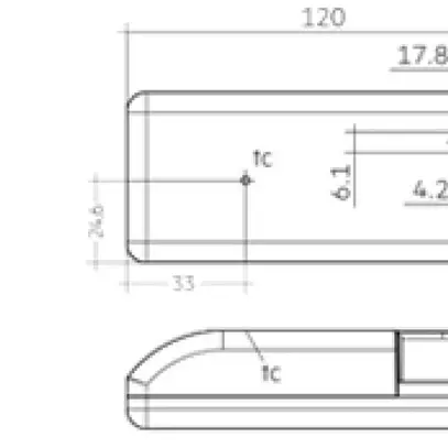 Convertisseur LED Tridonic LC o4a NF SR 100…1050mA, 20W, 120×51×29.2mm 