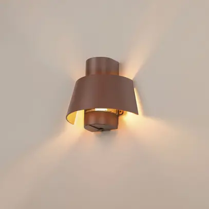 Applique SLV PHOTONI E27 1×0…13W IP55 125×250mm rouille 