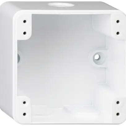 Scatola AP robusto 1×1 bianco 86×86×48mm 