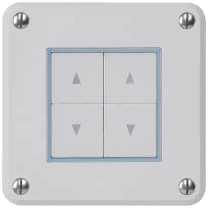 Pulsante per tapparelle INC robusto IP55 grigio con 4 tasti di comando 