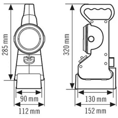 Luminaire de secours portable ESYLUX SLP-2 