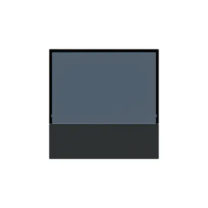 Placca frontale KNX Hager kallysto per termostato nero 