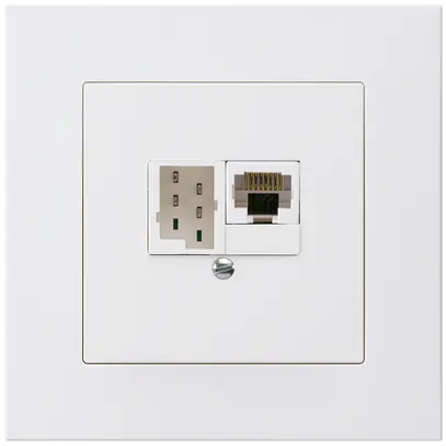 Scatola INC kallysto.pro 1×RJ45u+1×TT83 bianco 