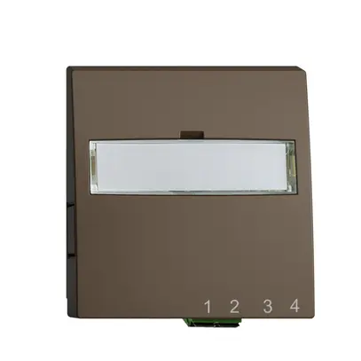 Scatola di raccordo INC FTTH EDIZIOdue FH 1×LC APC Duplex F coffee 