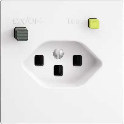 Presa INC EDIZIOdue T23 FI 30mA F, bianco 