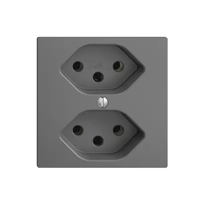 Prise ENC EDIZIOdue 2×T13 gris foncé 