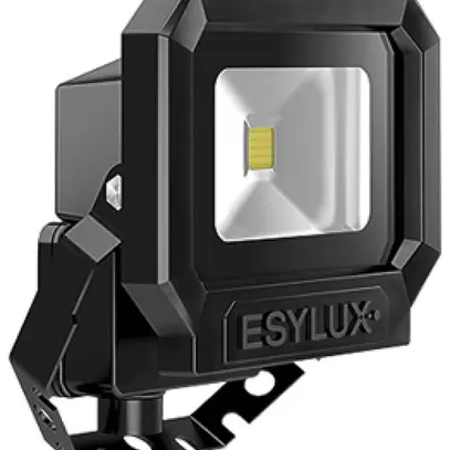 Projecteur LED ESYLUX OFL SUN, 10W 5000K 900lm 133×75×150mm IP65, noir 