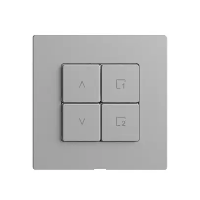 Storenschalter 1K/4T Szene Edue Wiser silver 