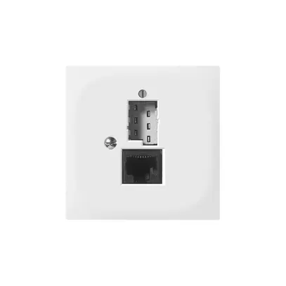 Inserto SIDUS E T+T/1×RJ45 bianco lucido 