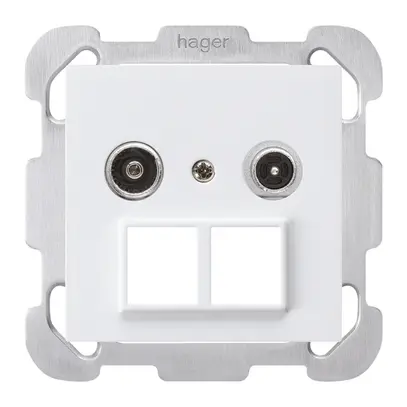 Presa multimedia INC kallysto R/TV montaggio B 14dB 2GHz bianco 
