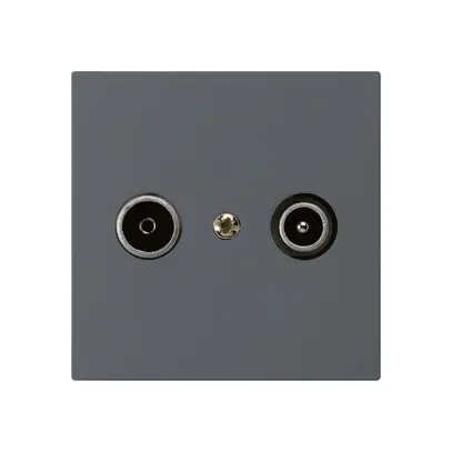 Prise de passage ENC kallysto R/TV 19dB anthracite 